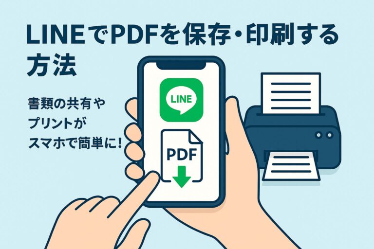 LINEで送られてきたPDFを保存・印刷する方法【スマホ初心者向け】