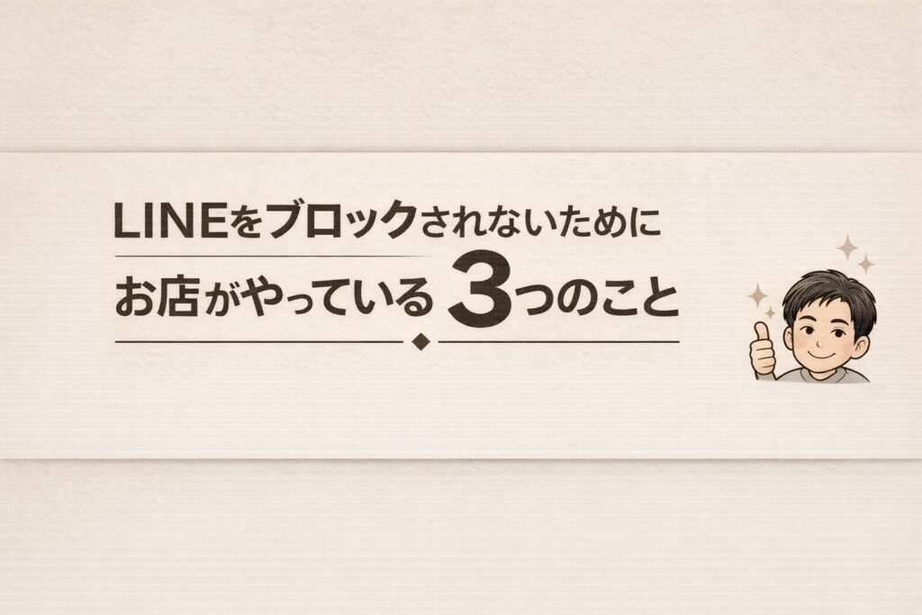 教えて嵐さん！LINEをブロックされない店が必ずやっている3つのこと 〜“配信しない勇気”がリピートを生む〜