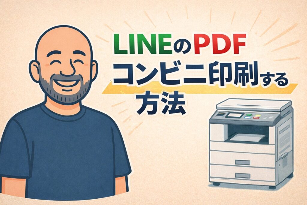 教えて嵐さん！LINEで受け取ったPDFをコンビニで印刷する方法
