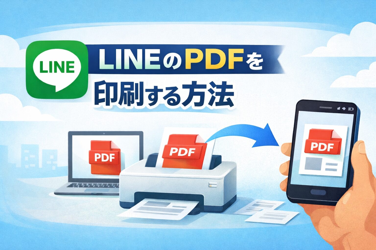 教えて嵐さん！LINEのPDFを印刷する方法