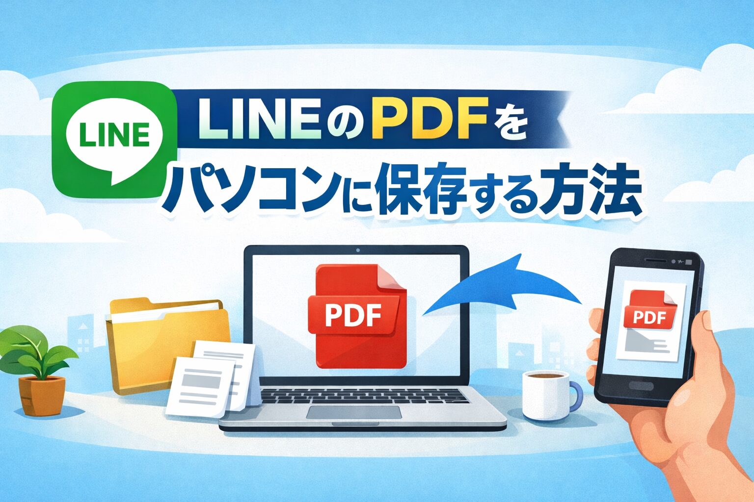 教えて嵐さん！LINEのPDFをパソコンに保存する方法