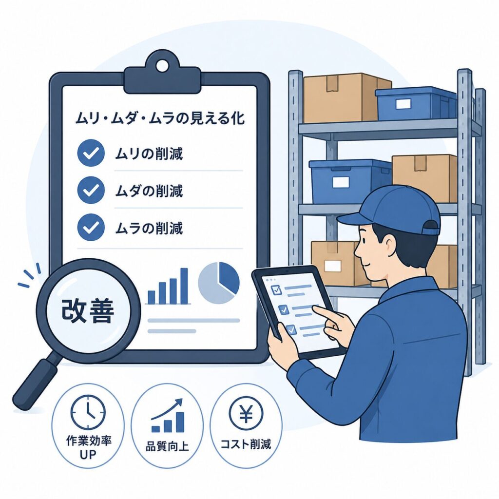 教えて嵐さん！中小企業の現場改善・DX支援の現場改善。